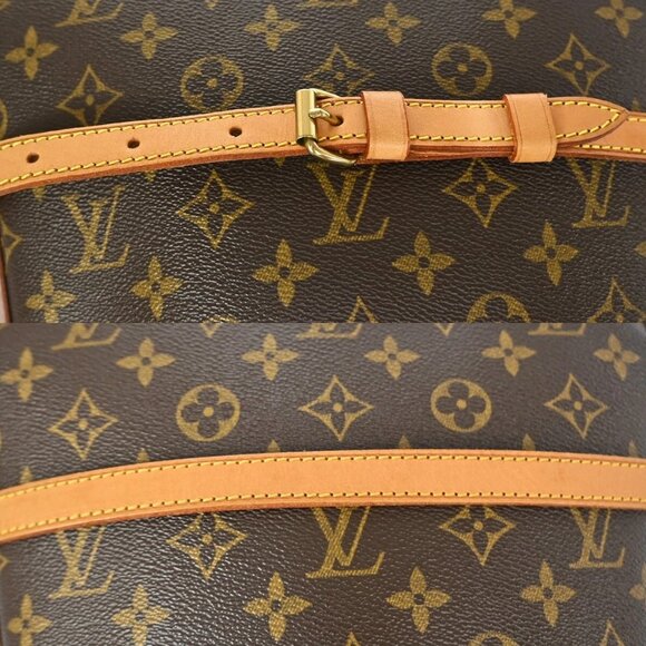 LOUIS VUITTON Logo Drouot Shoulder Bag Monogram Leather Brown M51290 99KB521 - Picture 8 of 16